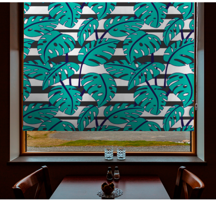 Stores enrouleurs fleurs et plantes motifs luxuriants - TenStickers