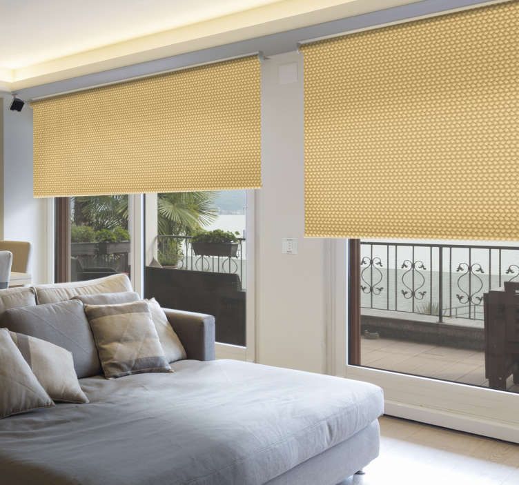 Stores enrouleurs motif texture style osier - TenStickers