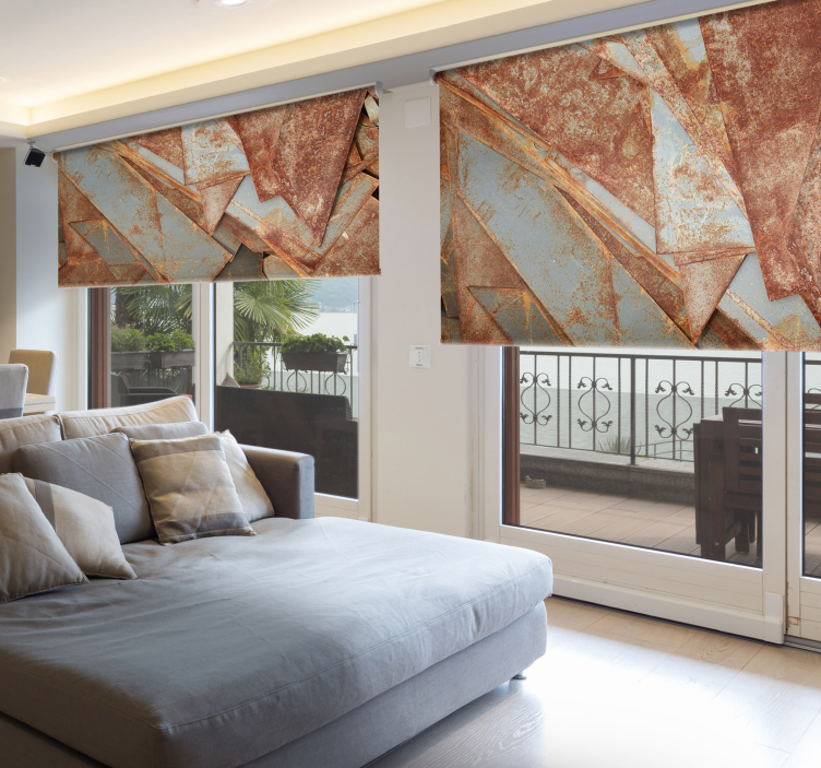 Stores Imitation plaques de fer rouillées - TenStickers