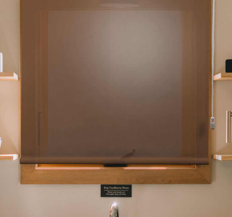 Stores enrouleur cuisine moderne marron simple - TenStickers