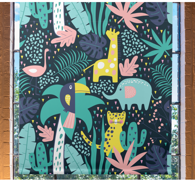 Store pour enfants style animaux dans la nature - TenStickers