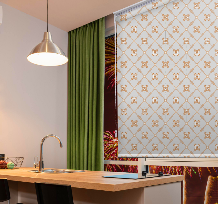 Stores carreaux méditerranéens style Rhombus - TenStickers