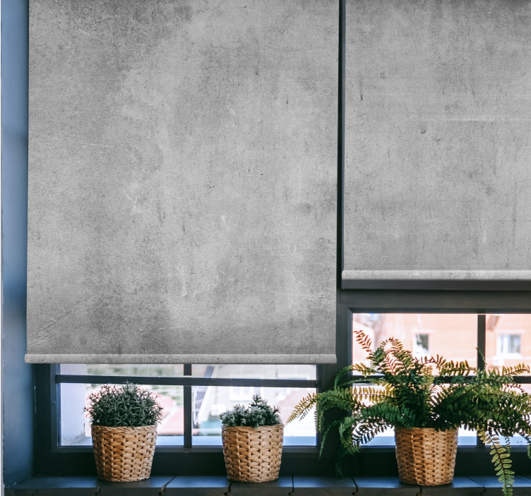 Store enrouleur cuisine design ciment style industriel - TenStickers