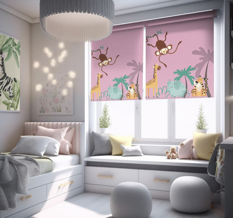 Store boho animaux dans la jungle - TenStickers