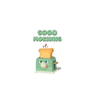 Store enrouleur cuisine good morning avec grille pain - TenStickers