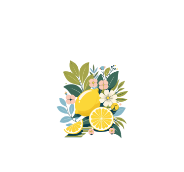 Store enrouleur cuisine citrons artistiques - TenStickers