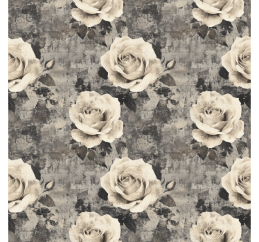 Store enrouleur cuisine fleurs de marmur - TenStickers