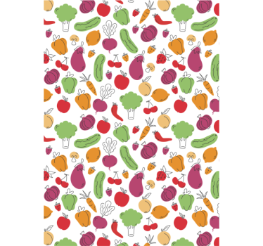 Store enrouleur cuisine fruits et légumes - TenStickers