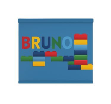 Store enrouleur pour chambre enfant blocs de jouets colorés - TenStickers
