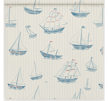 Store enrouleur chambre enfant dessin de bateaux - TenStickers