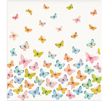 Store enrouleur pour chambre enfant papillons colorés volants - TenStickers