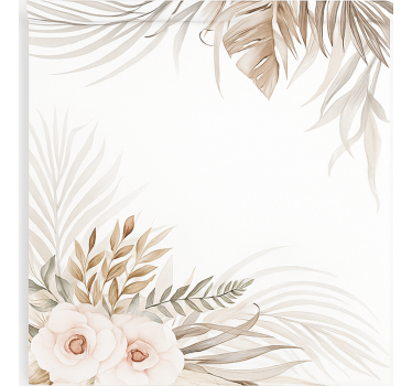 Store enrouleur pour chambre enfant fleurs bohèmes gracieuses - TenStickers