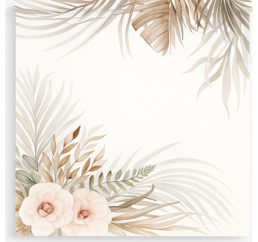 Store enrouleur pour chambre enfant motif floral bohème - TenStickers