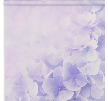 Store enrouleur pour chambre enfant hortensias doux et brumeux - TenStickers