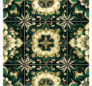 Store enrouleur cuisine carreaux mosaïque botaniques - TenStickers
