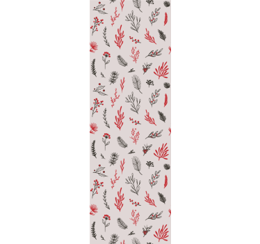 Store enrouleur cuisine motifs botaniques roses - TenStickers