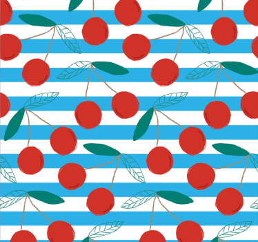 Store enrouleur cuisine motif fruits abstrait - TenStickers