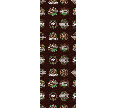 Store enrouleur cuisine motif emblème café - TenStickers