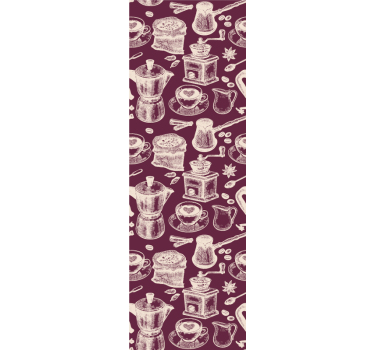 Store enrouleur cuisine motif café - TenStickers