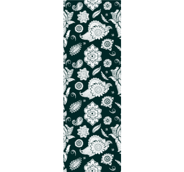 Store enrouleur cuisine motif carreaux floraux - TenStickers