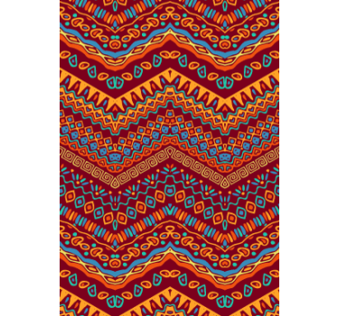 Store enrouleur cuisine motifs tribaux rouges - TenStickers