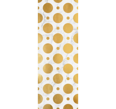 Store enrouleur cuisine pois en marbre doré - TenStickers