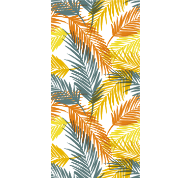 Store enrouleur cuisine motif tropical feuilles de palmier - TenStickers