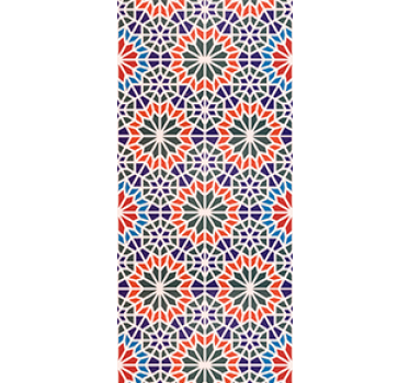 Store enrouleur cuisine carreaux colorés tendance - TenStickers