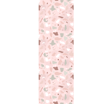 Store enrouleur cuisine motif terrazzo nuances roses - TenStickers