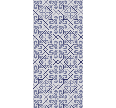 Store enrouleur cuisine carreau portugais bleu octogonal - TenStickers