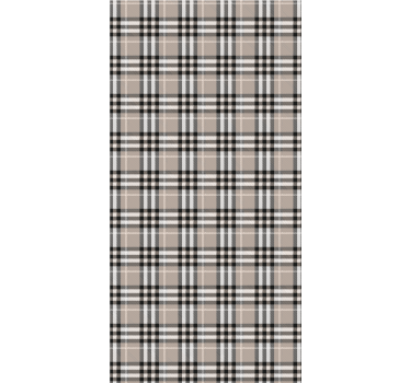 Store enrouleur cuisine motif tartan écossais gris - TenStickers