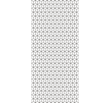 Store enrouleur cuisine cubes bordure style nordique - TenStickers