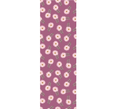 Store enrouleur cuisine motif petites marguerites roses - TenStickers