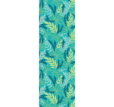 Store enrouleur cuisine motif tropical bleu - TenStickers