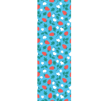 Store enrouleur cuisine motif fruits et fleurs colorés - TenStickers