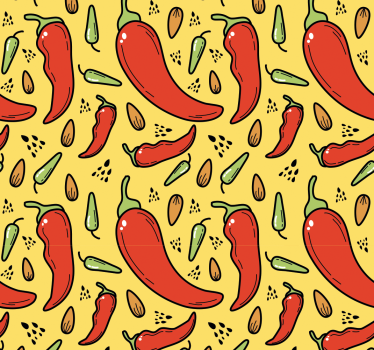 Store enrouleur cuisine piments rouges et verts - TenStickers