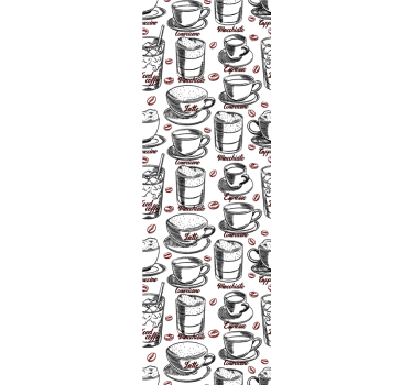 Store enrouleur cuisine motif café - TenStickers