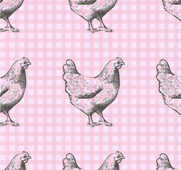 Store enrouleur cuisine décor motif poules - TenStickers