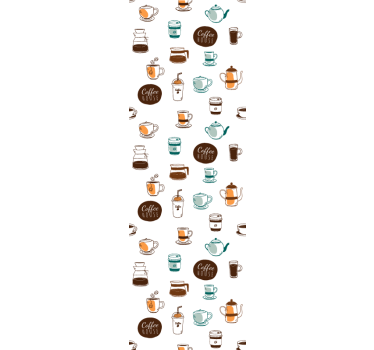 Store enrouleur cuisine motif café et coffee house - TenStickers