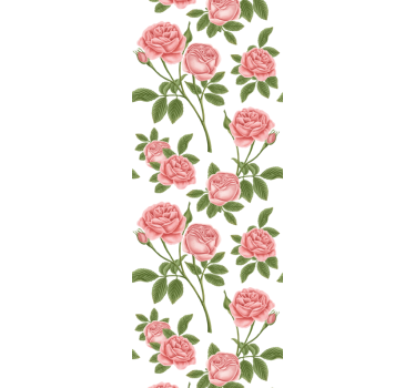 Store enrouleur cuisine imprimé fleurs roses - TenStickers