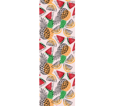 Store enrouleur cuisine impression Été ananas - TenStickers