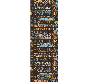 Store enrouleur cuisine motif texte café - TenStickers