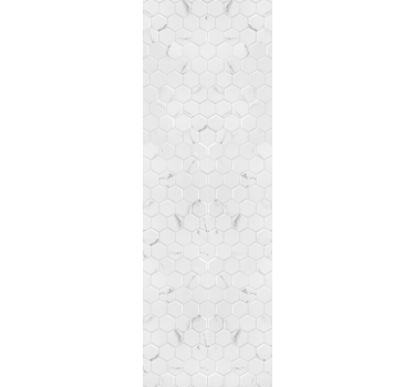 Store enrouleur cuisine carreaux hexagonaux gris élégants - TenStickers