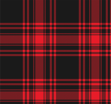 Store enrouleur cuisine motif tartan noir rouge - TenStickers