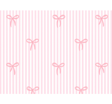 Store enrouleur chambre enfant rayures roses et nœuds - TenStickers