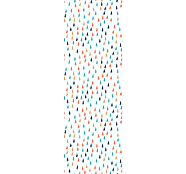 Store enrouleur chambre enfant gouttes de pluie colorées - TenStickers