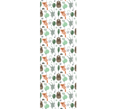 Store enrouleur chambre enfant Écureuil ours lapin mignon - TenStickers