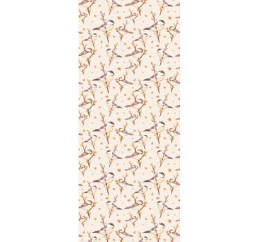 Store enrouleur chambre enfant oiseaux aquarelle sur branches - TenStickers