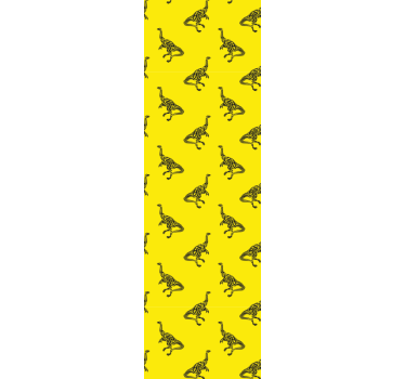 Store enrouleur chambre enfant symboles de brachiosaure jaune - TenStickers