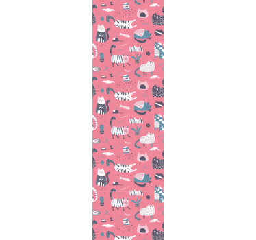 Store enrouleur chambre enfant chatons nordiques - TenStickers